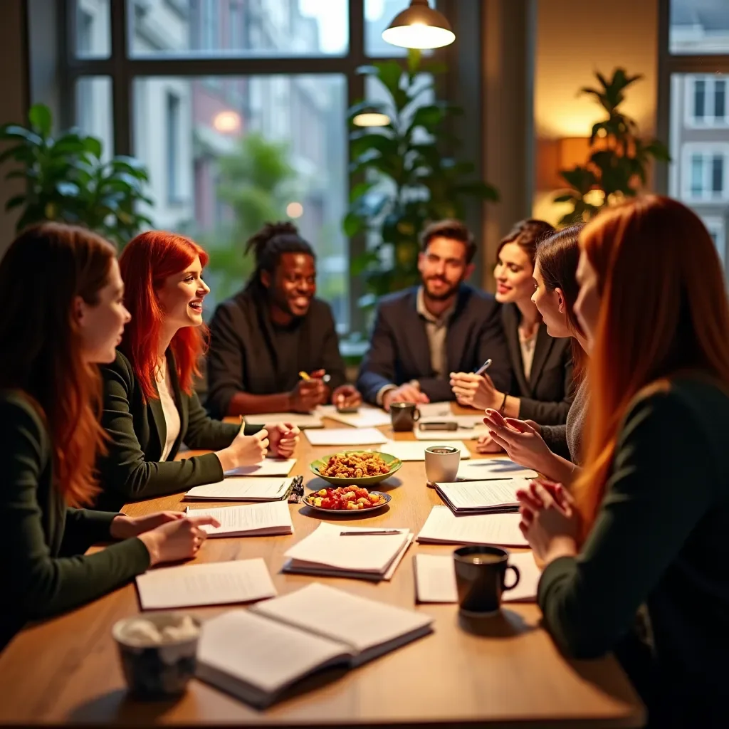 Professional team collaboration